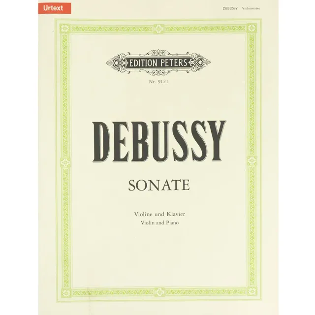 Debussy Sonate g-Moll Geigenoten Klavier Peters Urtext