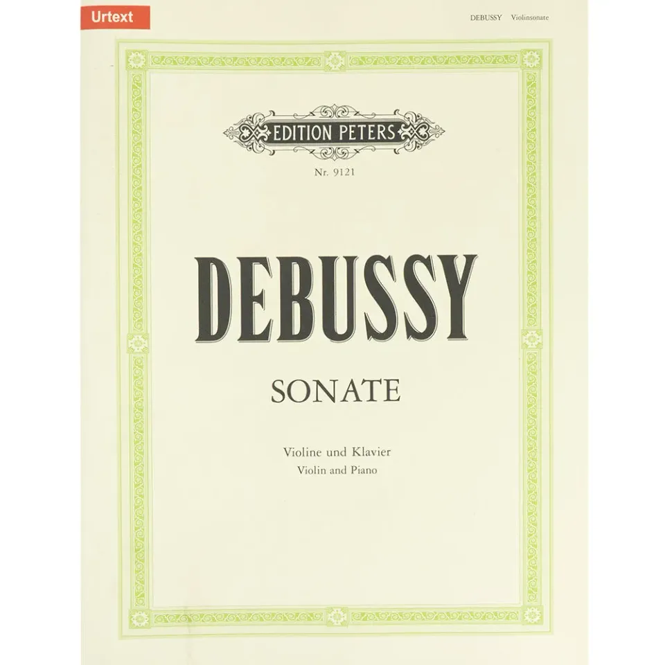 Debussy Sonate g-Moll Geigenoten Klavier Peters Urtext