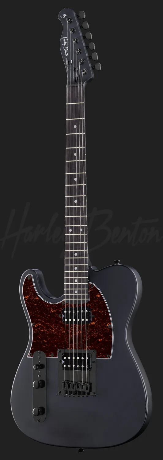 Harley Benton Student TE-20HH LH E-Gitarre Black Satin Humbucker