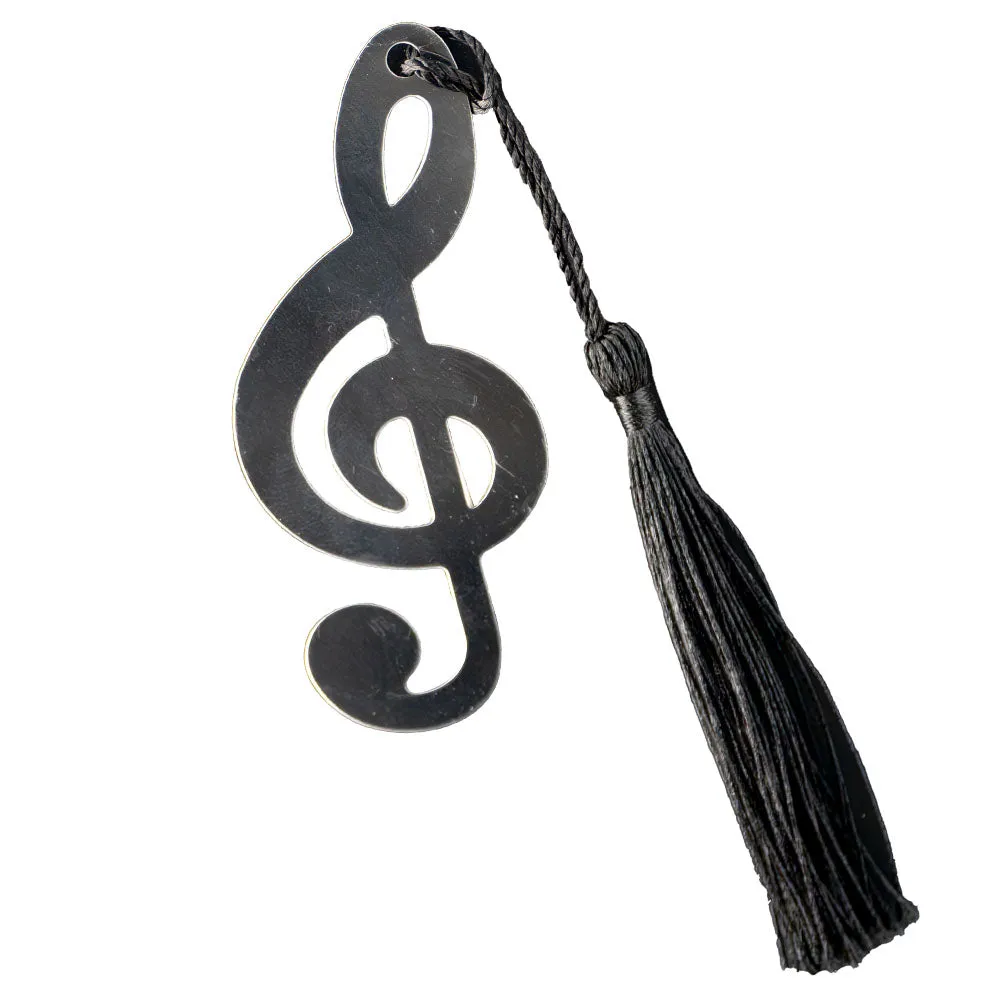 Shar Music Violinschlüssel Lesezeichen Metall mit Quaste