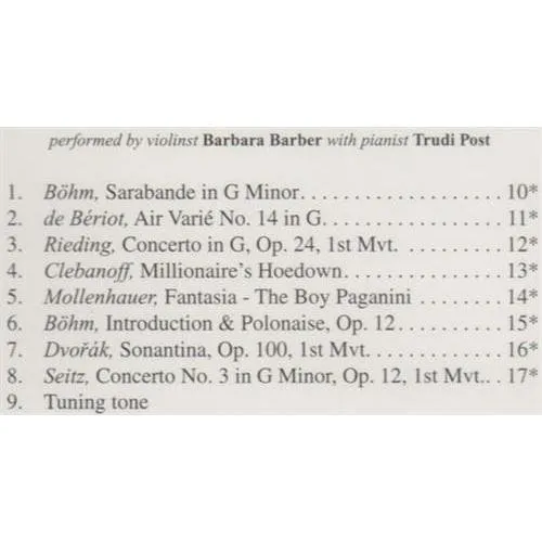 Alfred Barber Solos Young Violinists 2 CD Noten