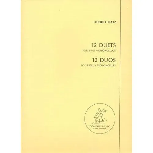 Matz 12 Duette zwei Celli Noten Dominis mittelschwer