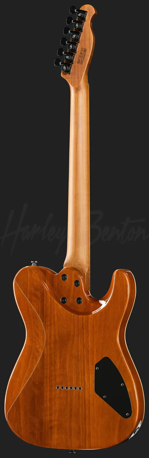 Harley Benton Fusion-T II HH LH MN HT BM E-Gitarre Black Linkshänder
