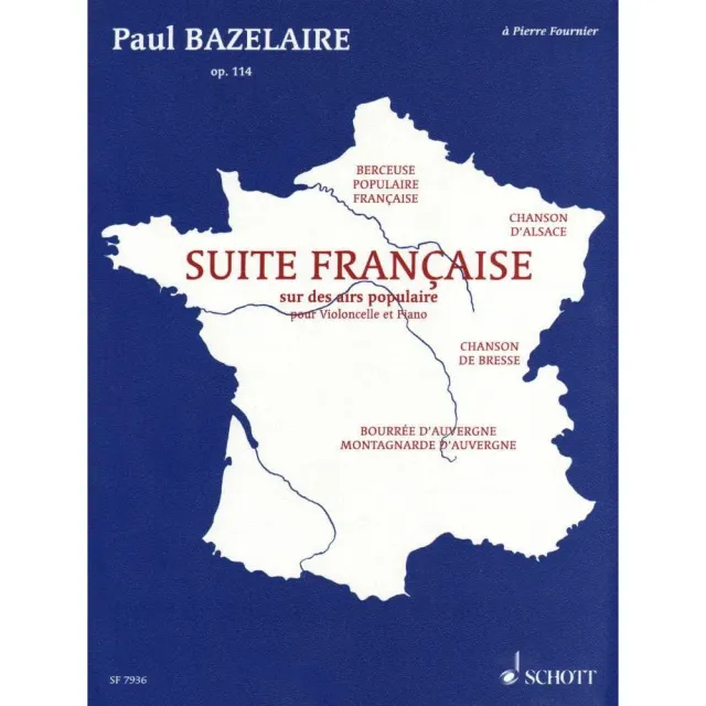 Presser Bazelaire Suite Française Op.114 Noten Cello
