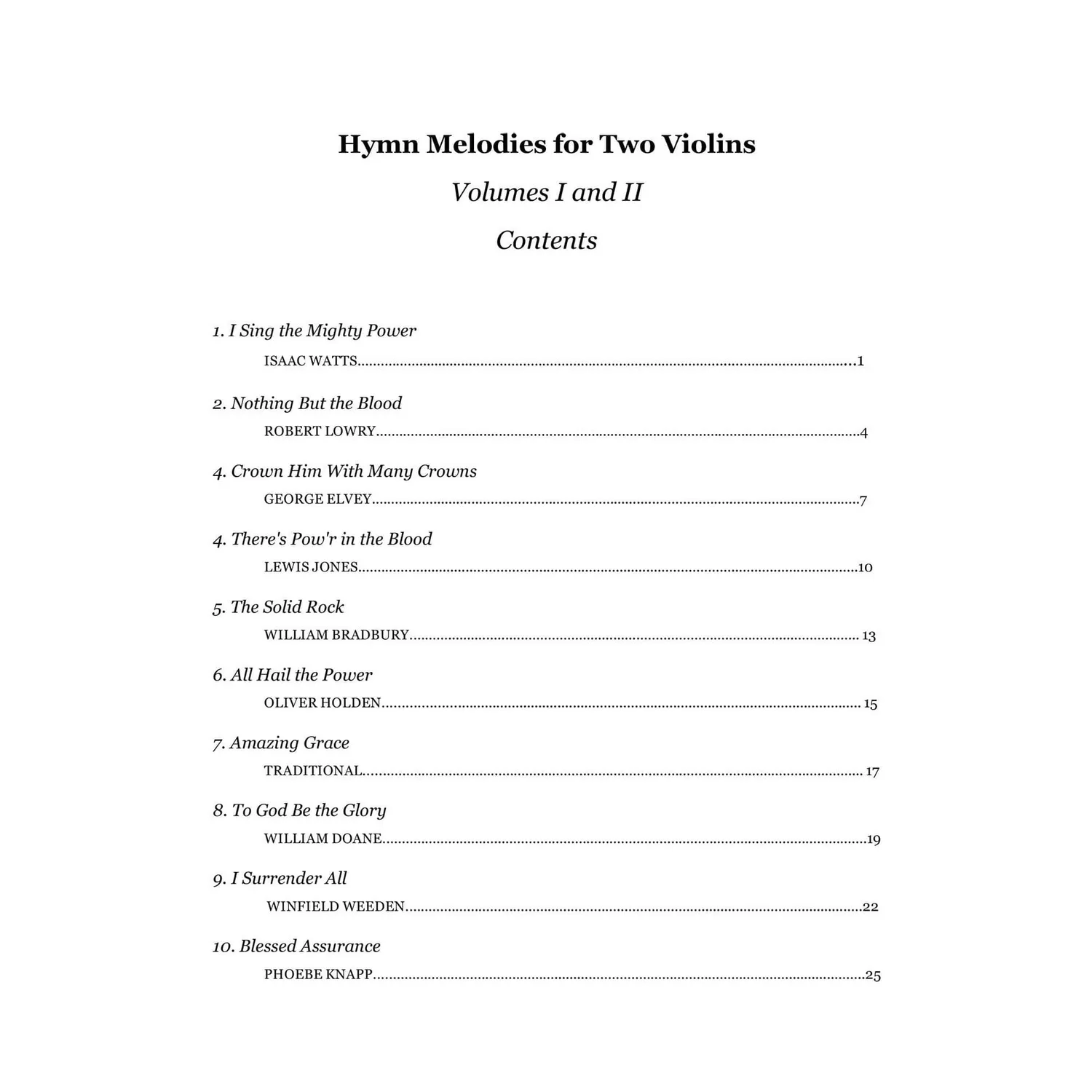 Yasuda Hymn Melodies Vol. II Noten 2 Violinen Download