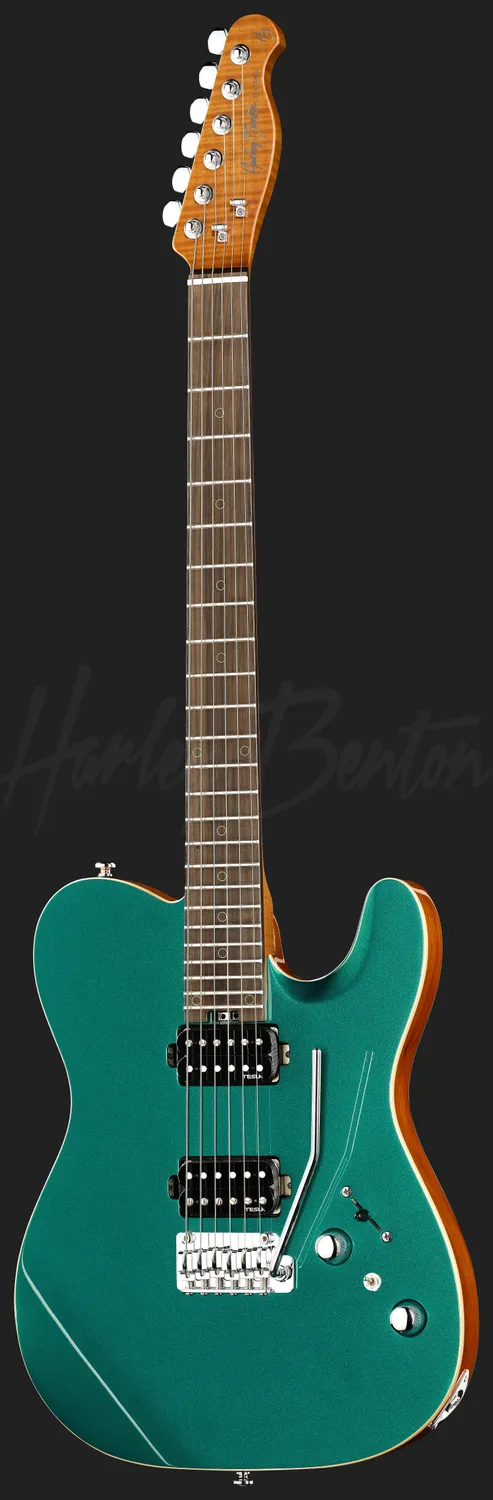 Harley Benton Progressive Fusion-T II HH RW OTC E-Gitarre Turquoise