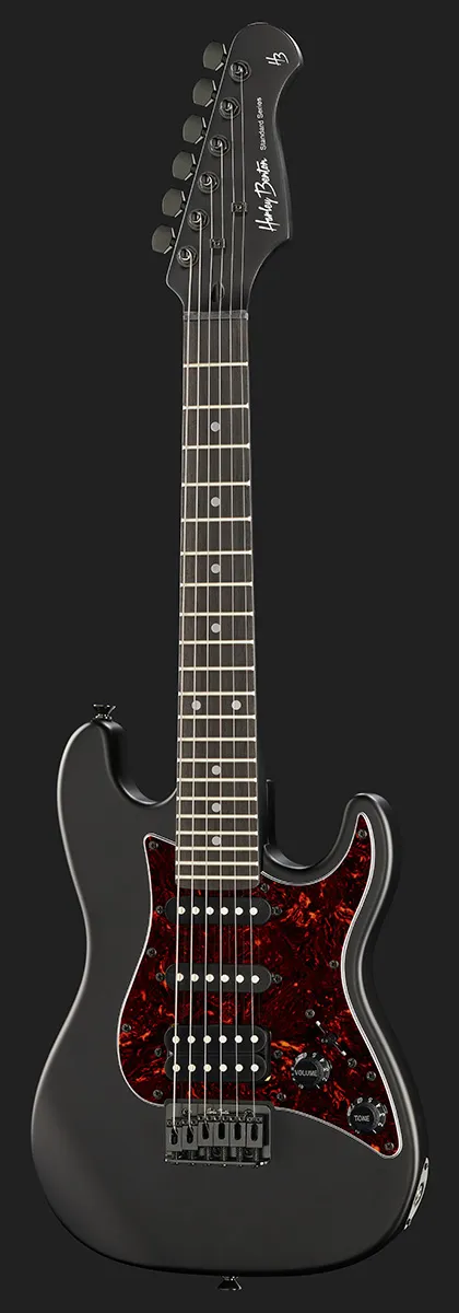 Harley Benton ST-Junior HSS 3/4 E-Gitarre Schwarz Kinder