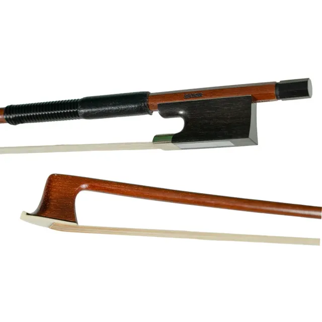 Klaus Becker Brazilwood Geigenbogen 4/4 rund Ebenholz-Frosch