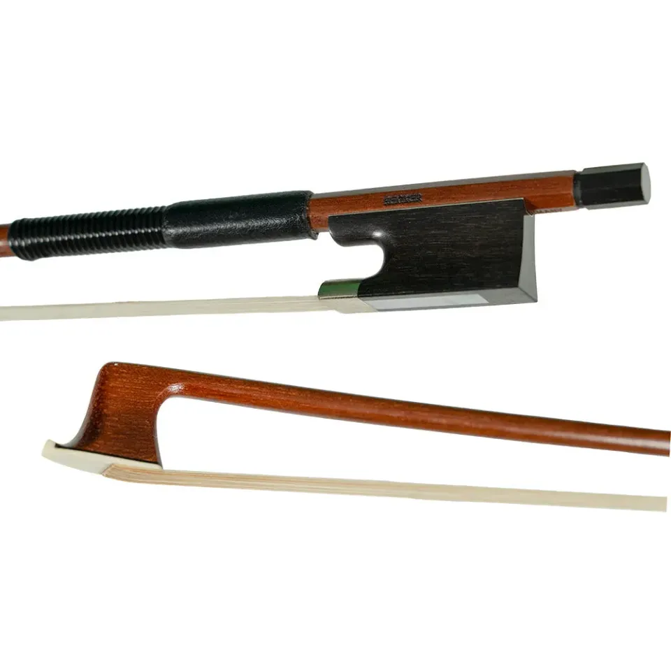 Klaus Becker Brazilwood Geigenbogen 4/4 rund Ebenholz-Frosch