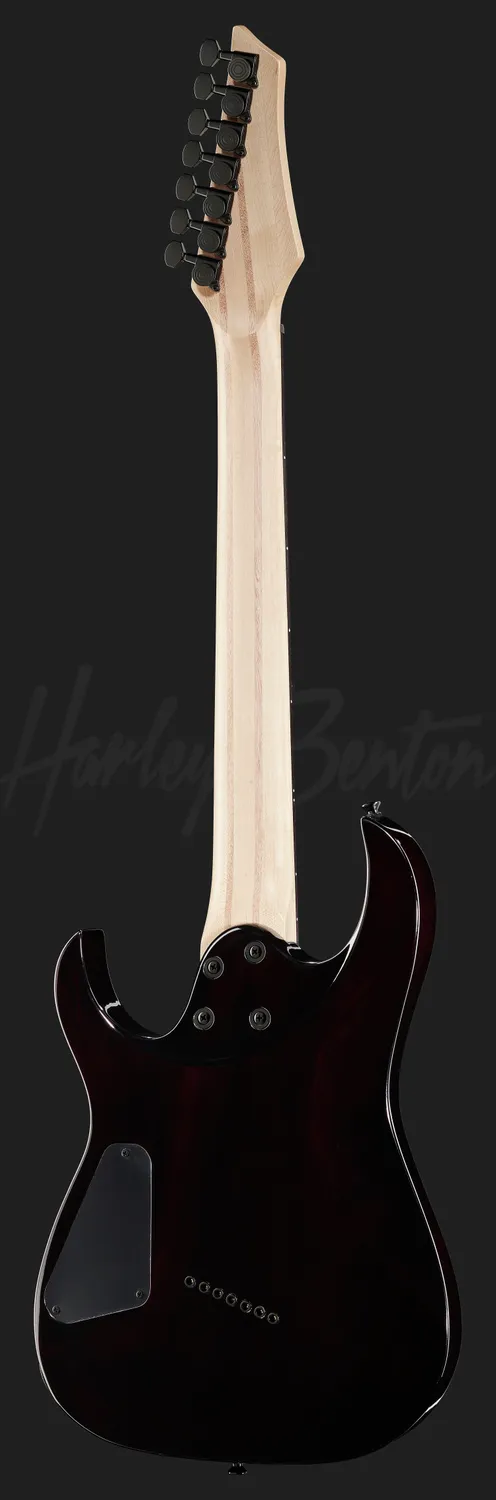 Harley Benton Progressive MultiScale-7 TPB DLX E-Gitarre Rot