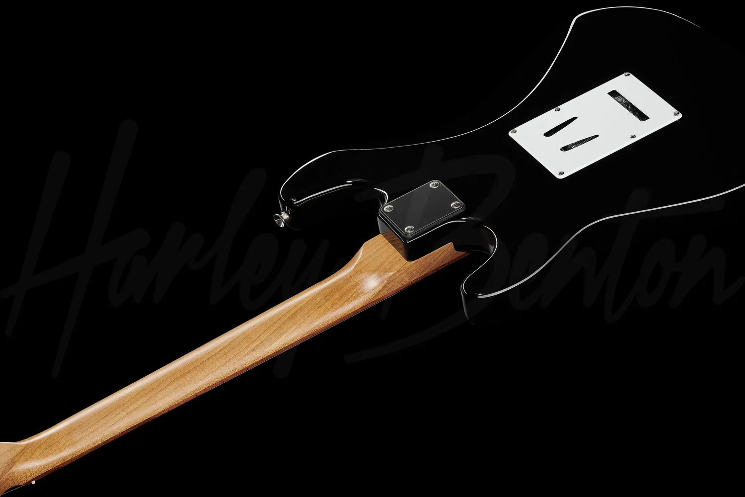 Harley Benton Classic ST-62 E-Gitarre Double-Cut Schwarz Singlecoil