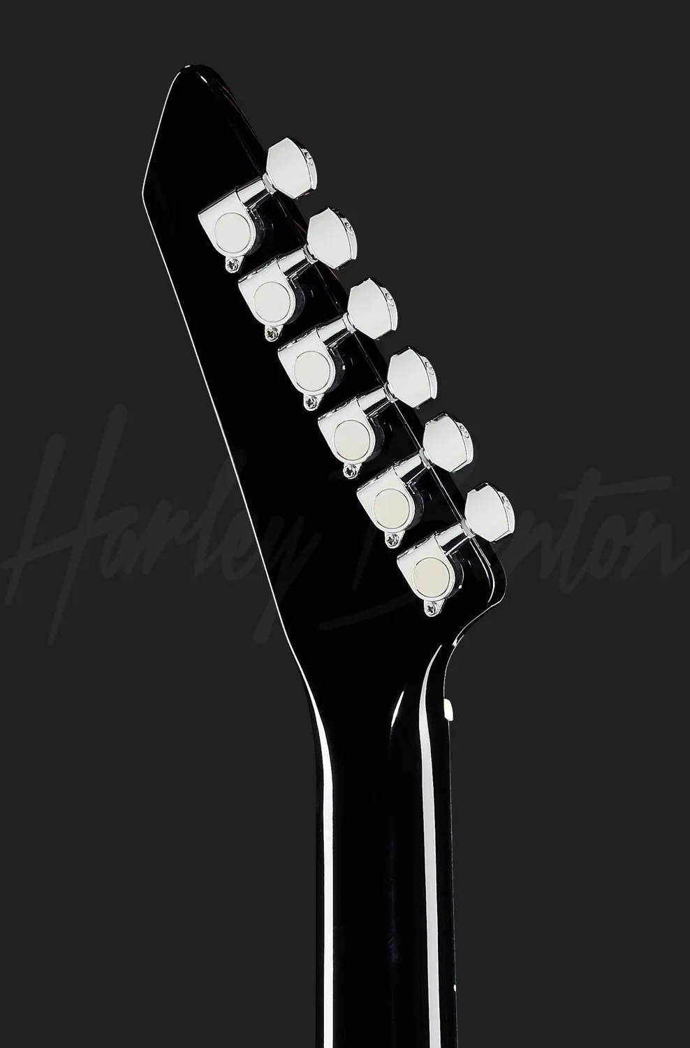 Harley Benton Extreme-76 BK E-Gitarre Schwarz Nyatoh