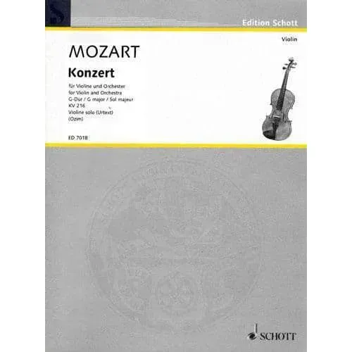 Mozart Konzert Nr. 3 G-Dur KV 216 Violinnoten Ozim Schott