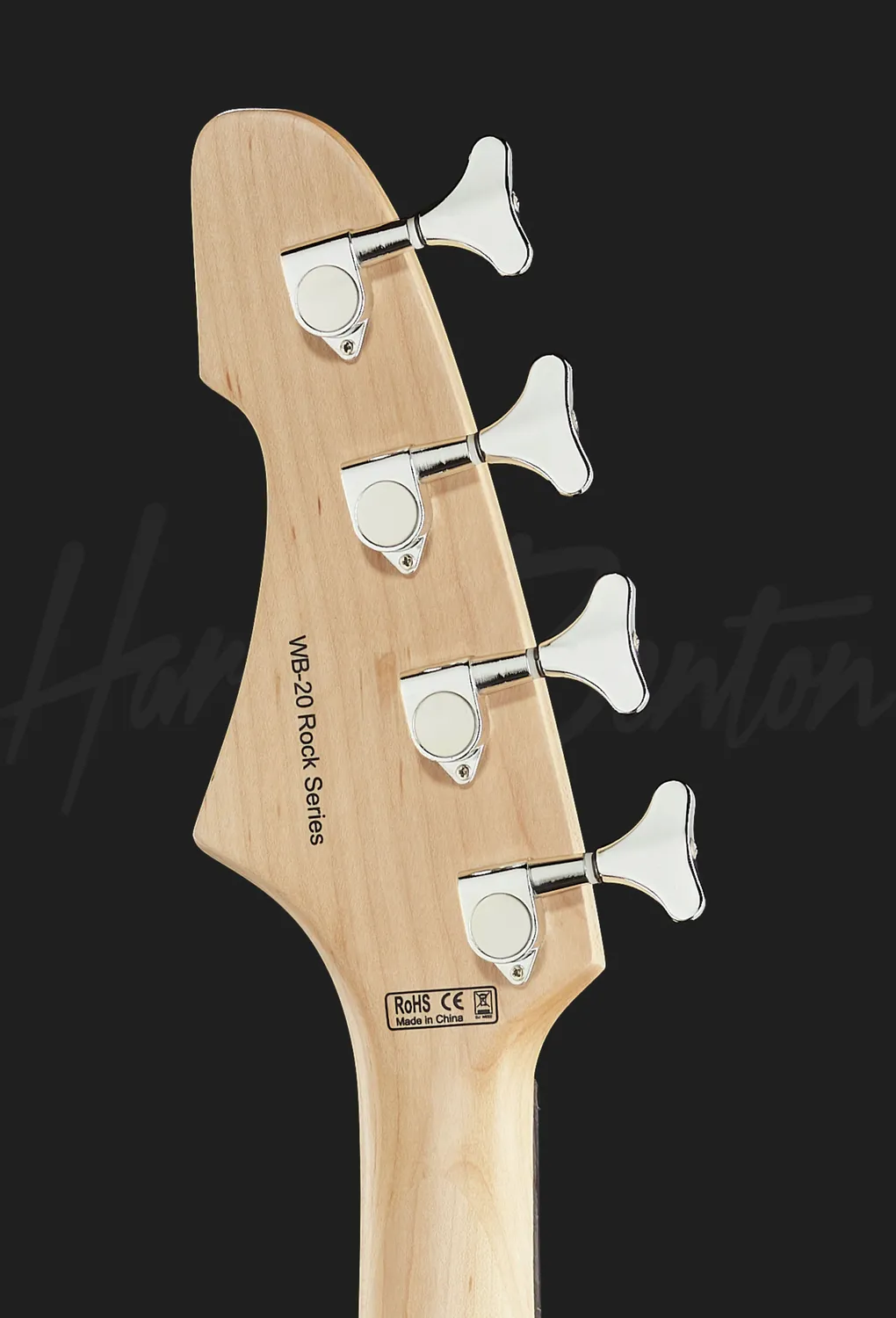 Harley Benton Student WB-20 BK E-Bass schwarz Splitcoil