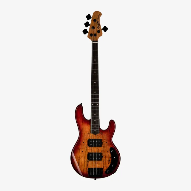 Sterling Standard Series StingRay HH Maple Top E-Bass Blood Orange