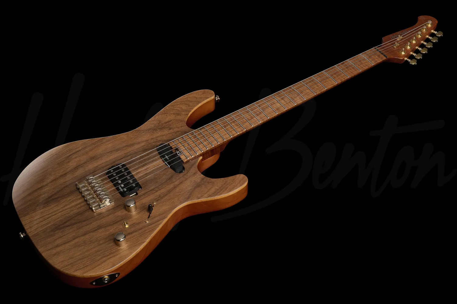 Harley Benton Progressive Fusion Signature E-Gitarre Walnut