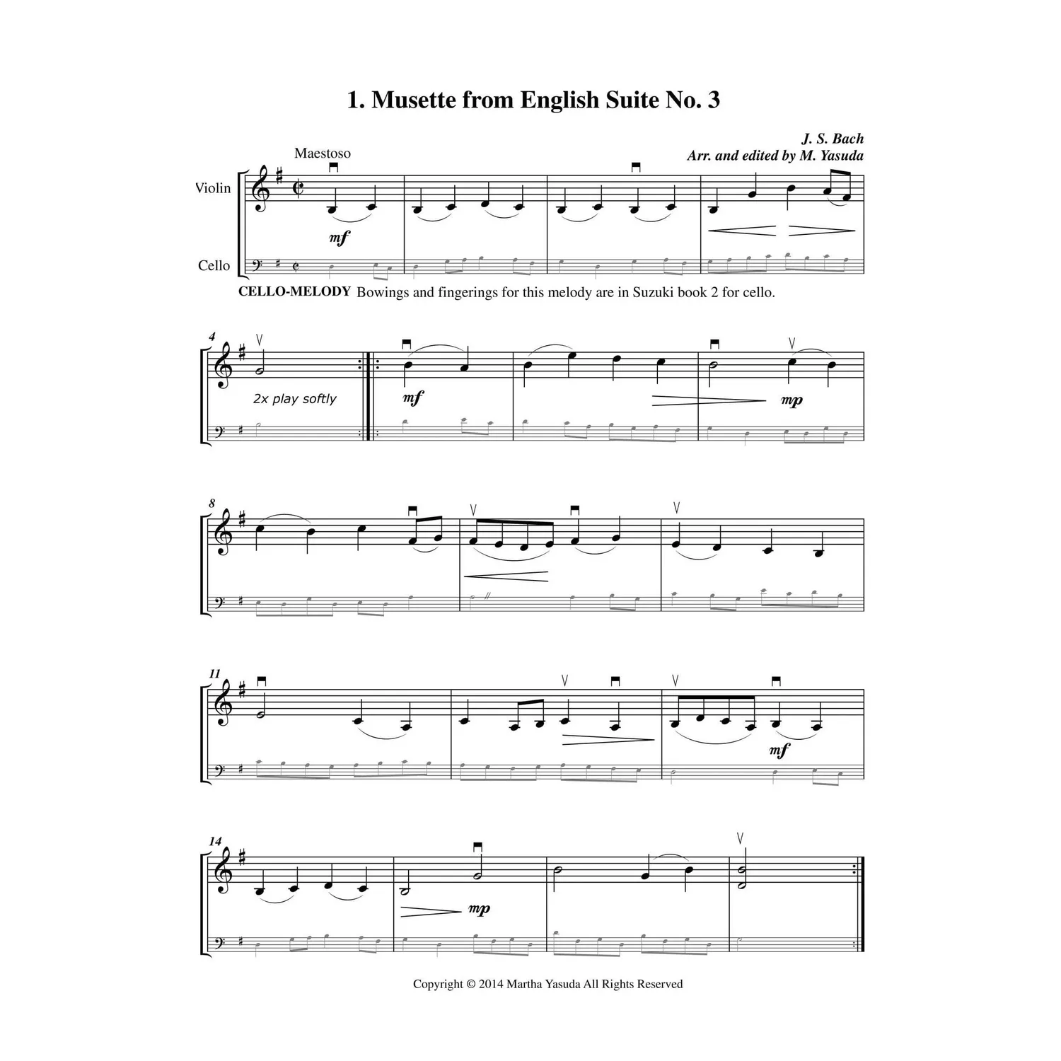 Shar Music Flip-Flop Melodies Vol. II Duonoten Download Cello