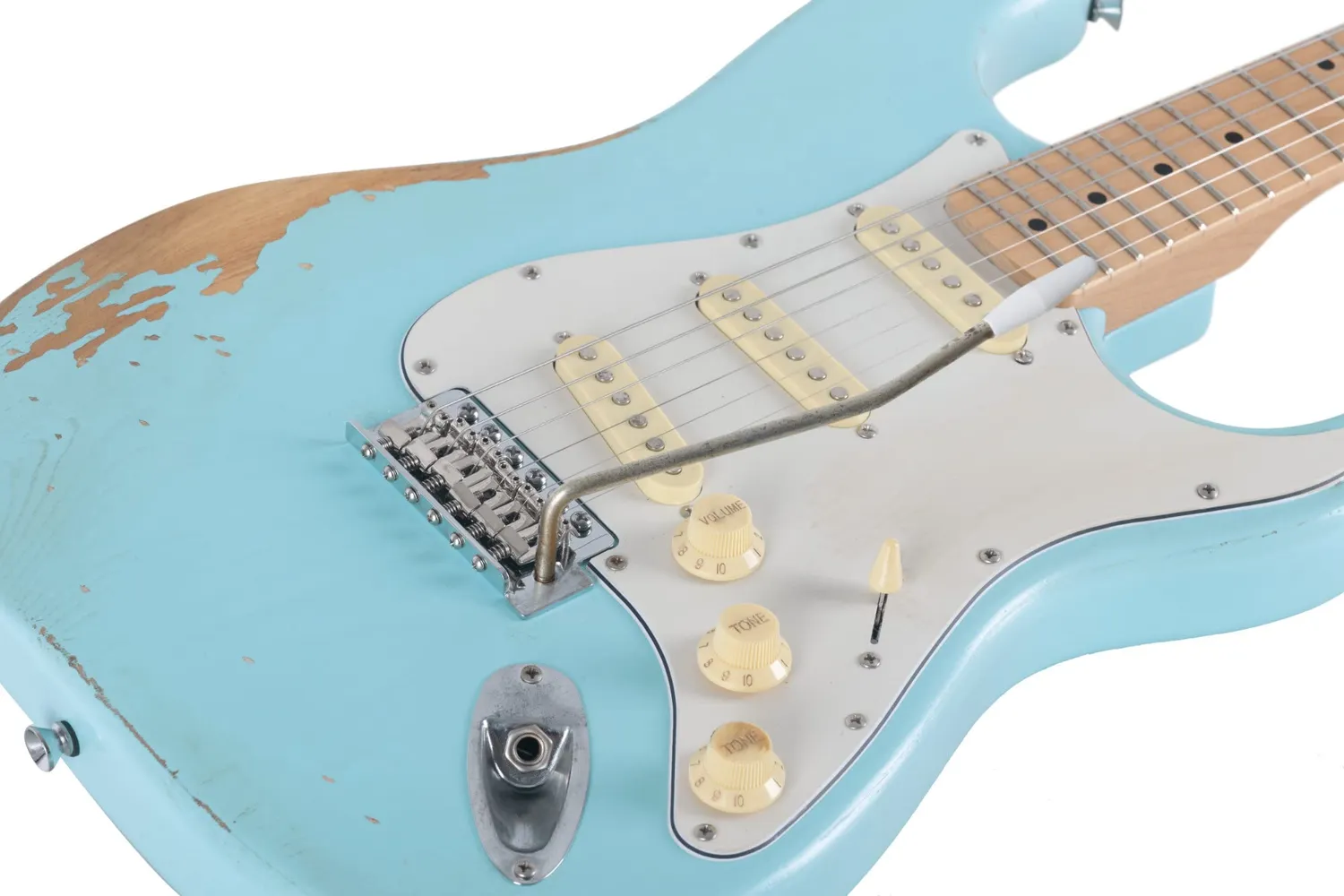 Rocktile Vinstage ST-RMGN E-Gitarre Bright Sky Blue Relic