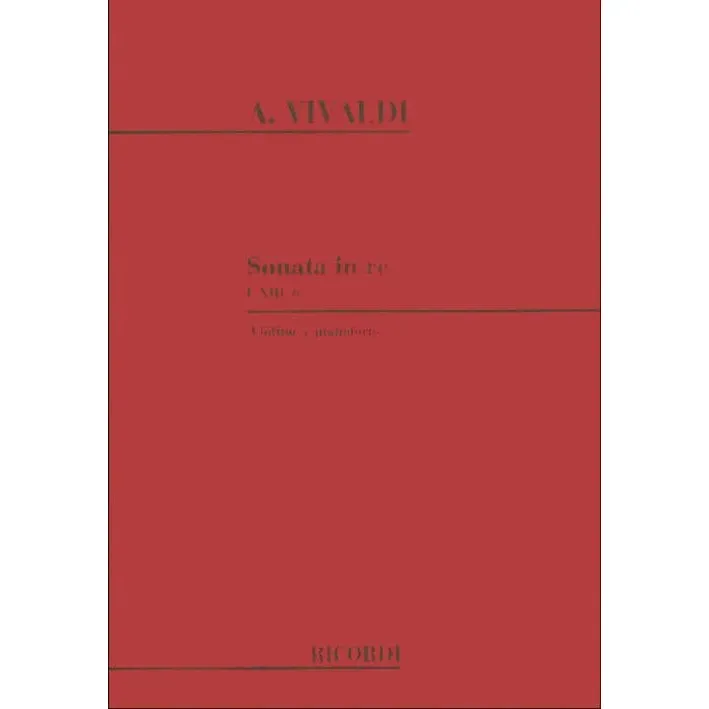 Ricordi Vivaldi Sonate D-Dur RV 10 Violinenoten Klavier