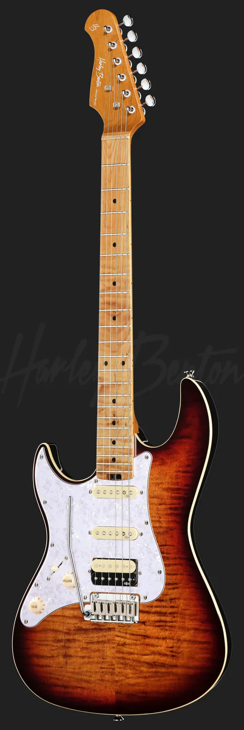 Harley Benton ST-Modern HSS LH E-Gitarre Bengal Burst