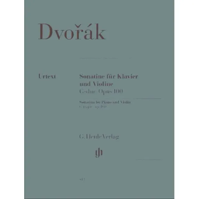 Henle Dvořák Sonatine G-Dur Op 100 Violinnoten Urtext
