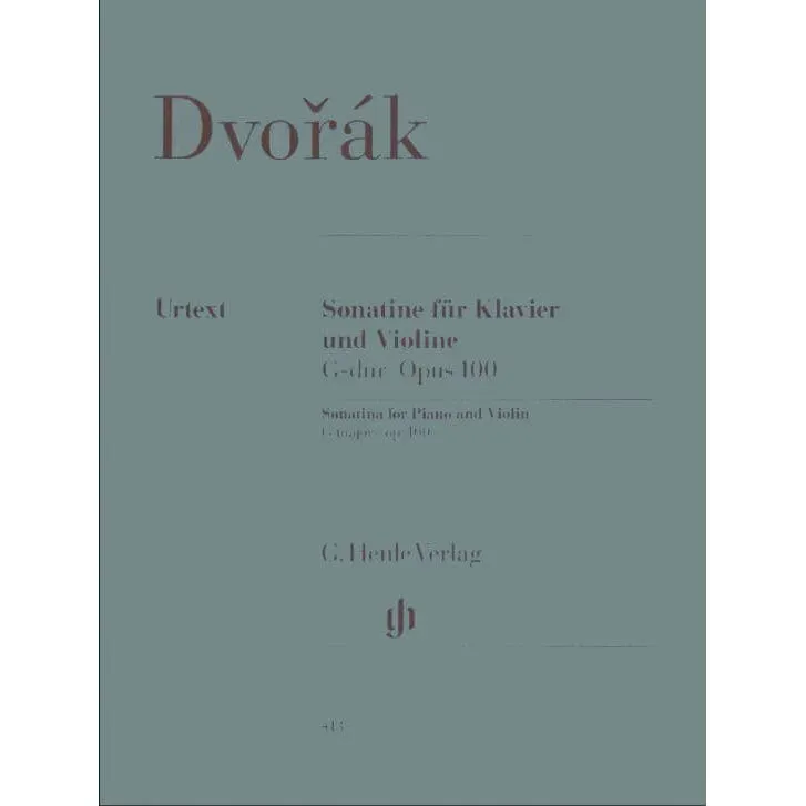 Henle Dvořák Sonatine G-Dur Op 100 Violinnoten Urtext