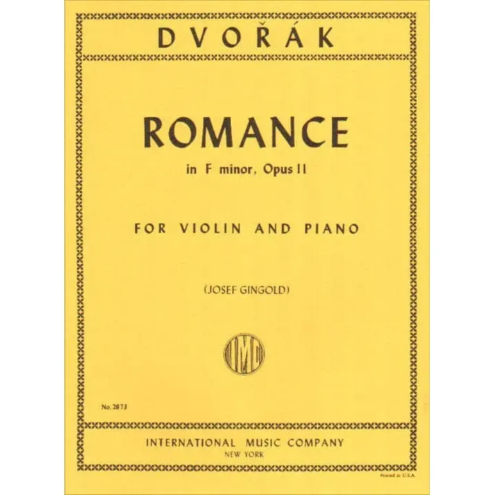 Dvorak Romance f-moll Op.11 Violinnoten Gingold