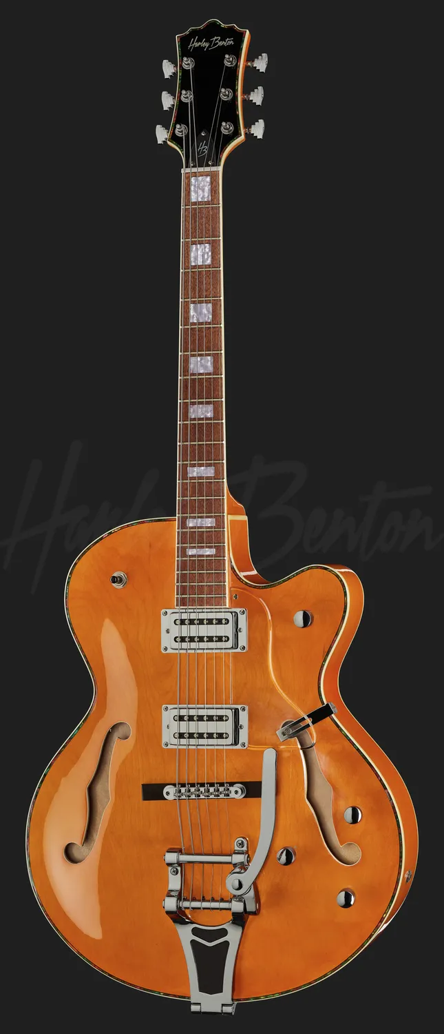 Harley Benton Vintage Big Tone Trem VO E-Gitarre Vintage Orange