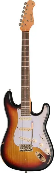 Harley Benton Aged ST-62LA MN E-Gitarre Sunburst Light Aged