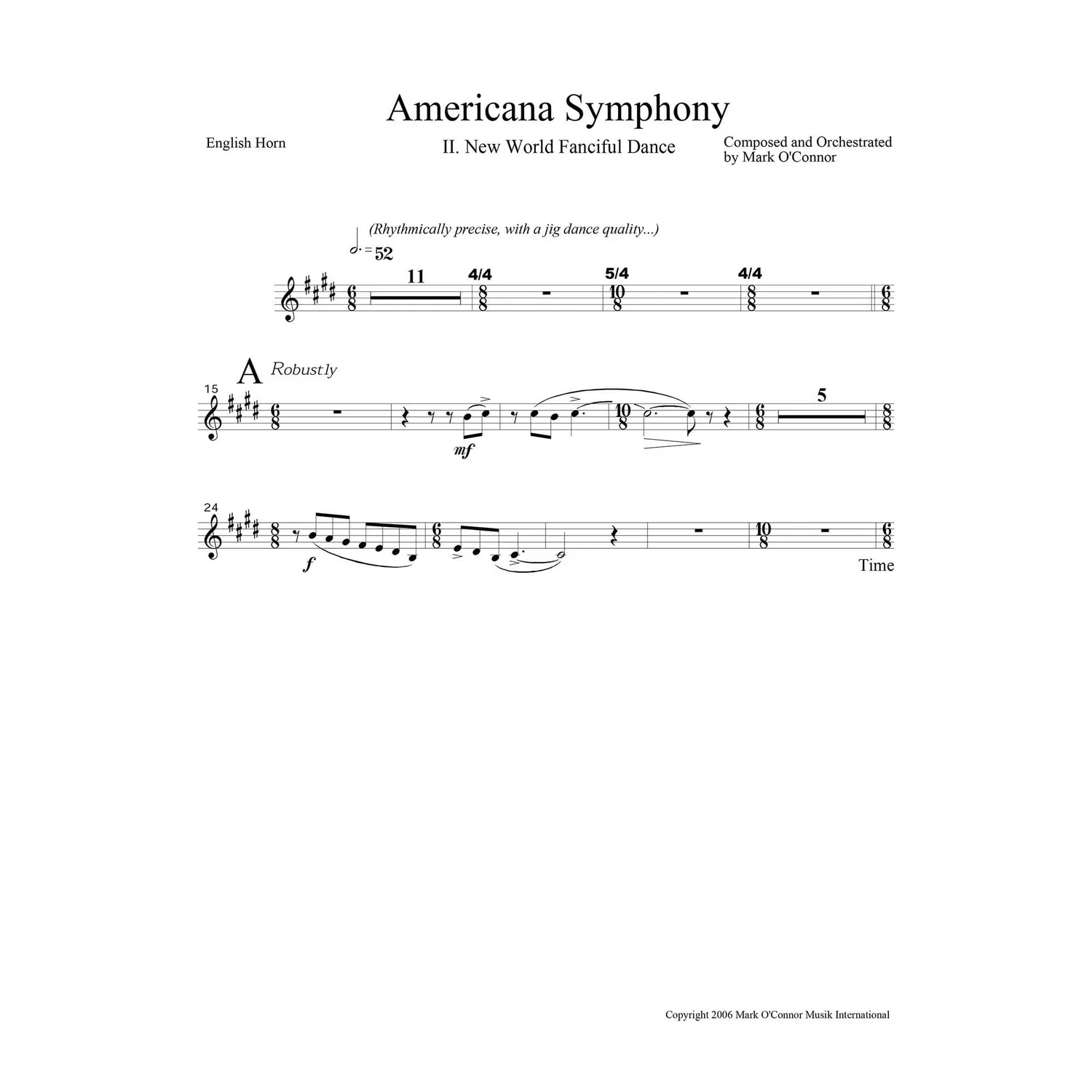 O'Connor Americana Symphony Bläsernoten Download