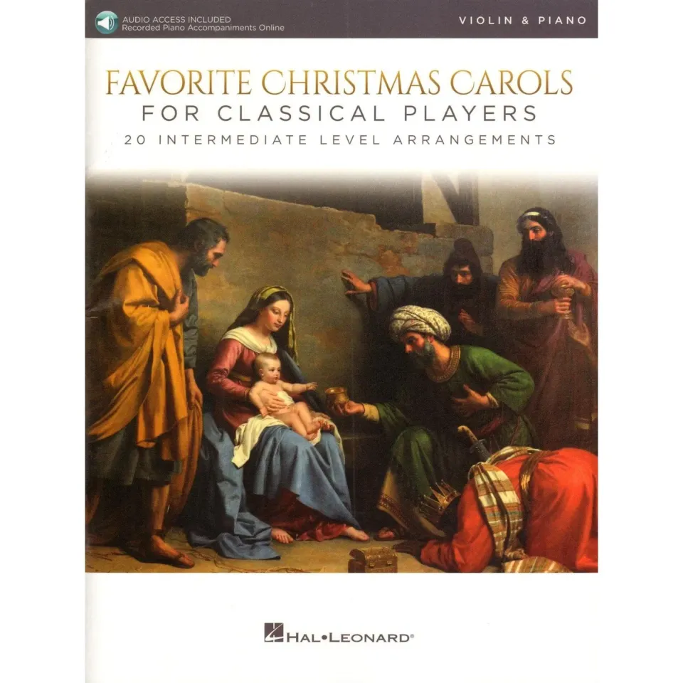 Hal Leonard Favorite Christmas Carols Violine Klavier Audio