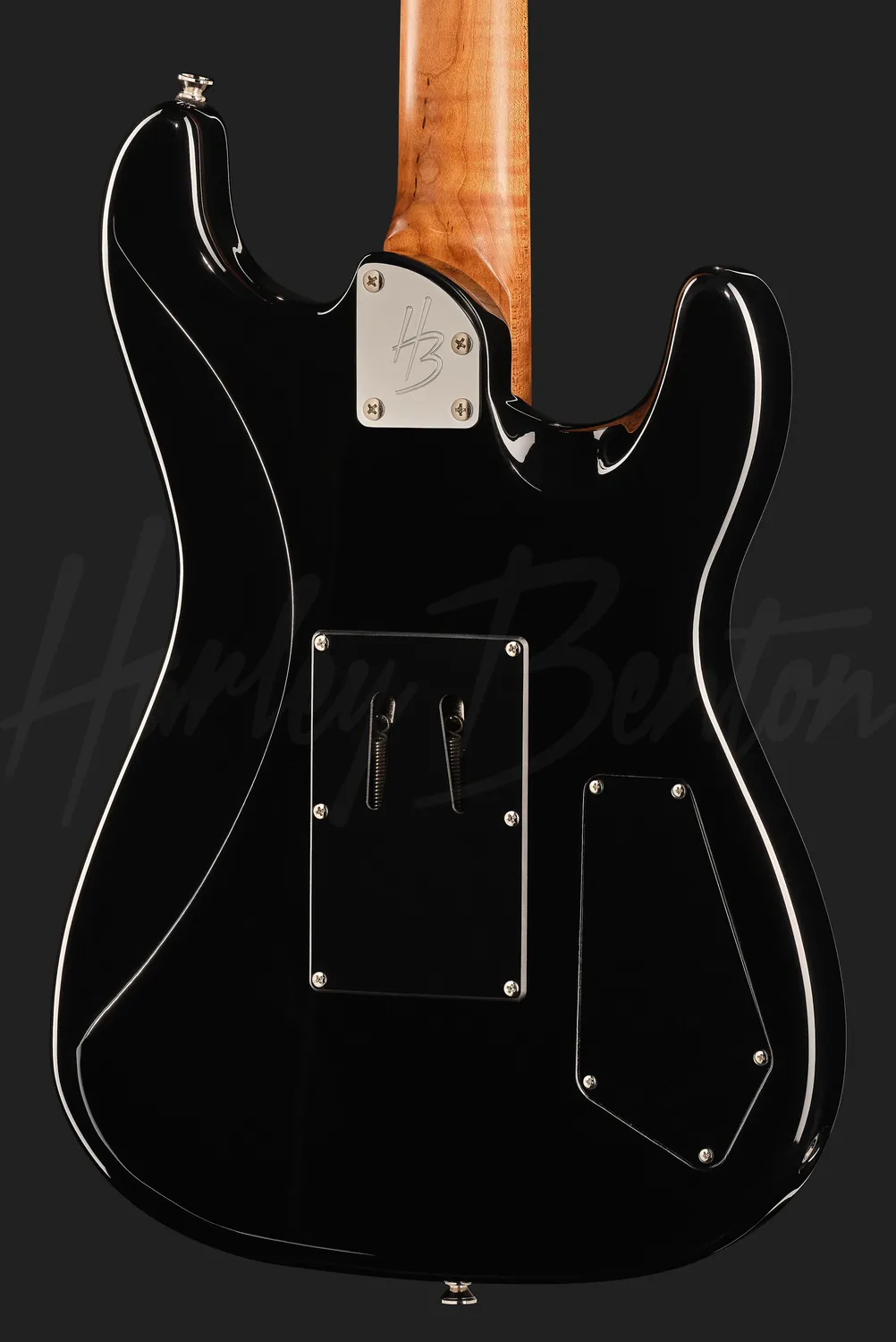 Harley Benton ST-80FR MN LH E-Gitarre schwarz Linkshand