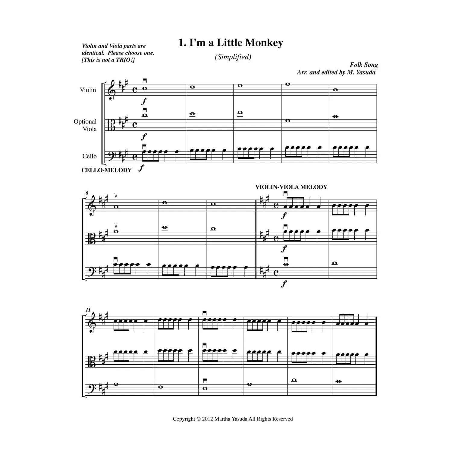 Yasuda Flip-Flop Melodies Noten Download Cello Violine Vol.1