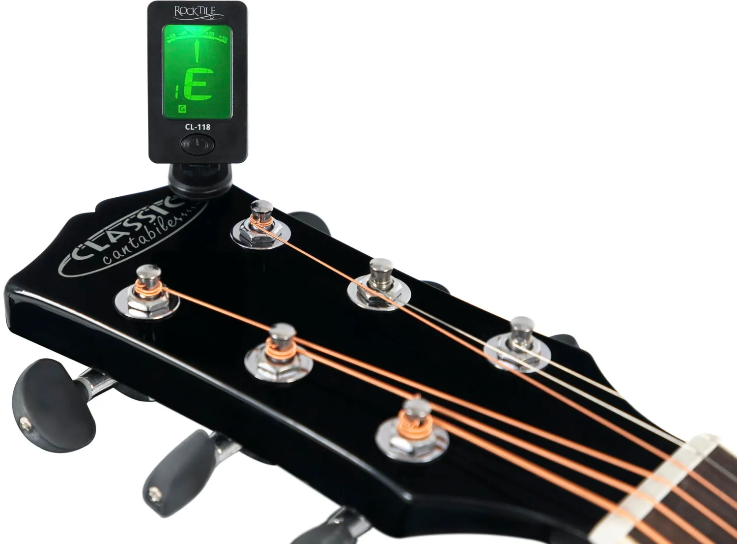 Rocktile CL-118 Clip Tuner Stimmgerät chromatisch schwarz
