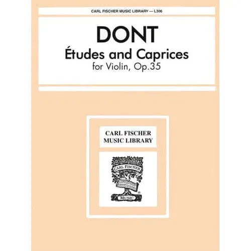 Dont 24 Etüden Caprices Op 35 Violine Solo Fischer