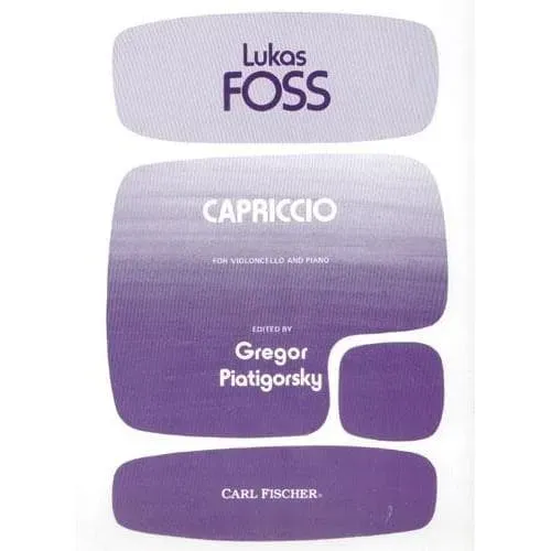 Shar Music Foss Capriccio Cello-Klavier-Noten Piatigorsky