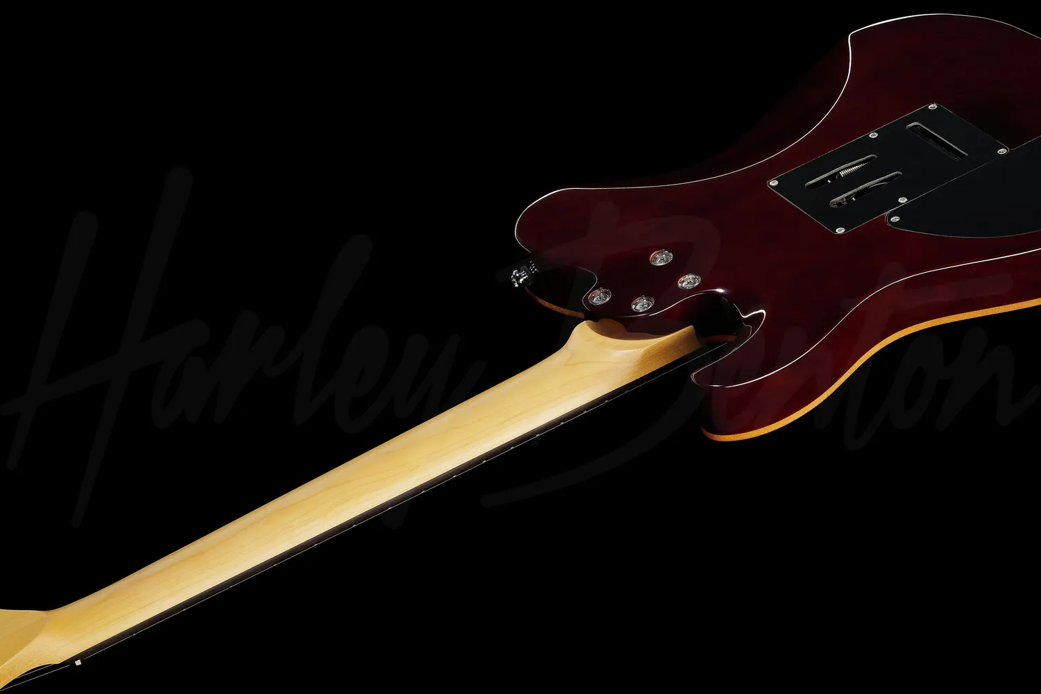 Harley Benton Fusion-T HH EB BK E-Gitarre Schwarz Tremolo