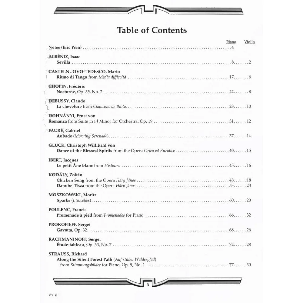Shar Music Heifetz Collection Vol. 3 Noten Violine Klavier Fischer