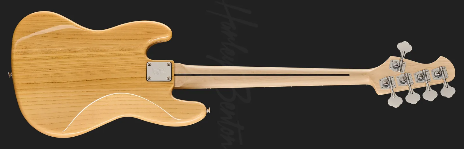 Harley Benton Vintage JB-75-5MN E-Bass Natur 5-saitig Esche
