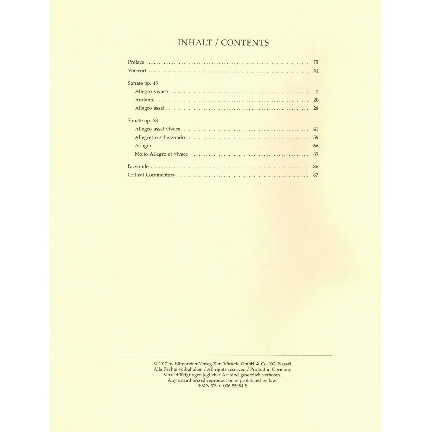 Bärenreiter Mendelssohn Cellosonaten Op45 58 Noten