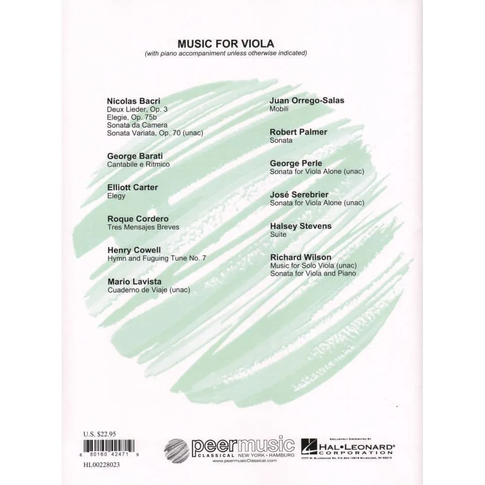 Peer Music Serly Rhapsody Viola Orchester Noten Stimme