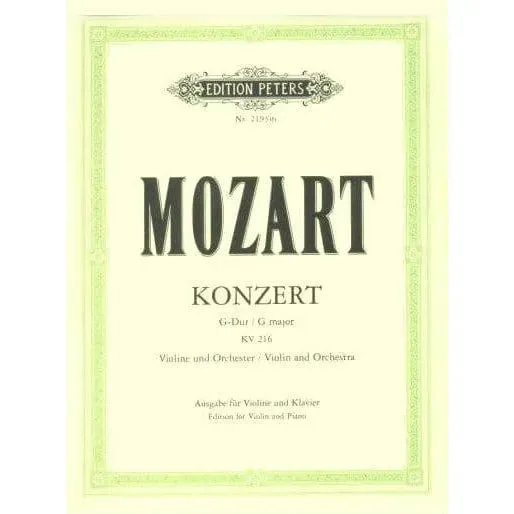 Shar Music Mozart Konzert Nr. 3 K 216 Noten Violine G-Dur
