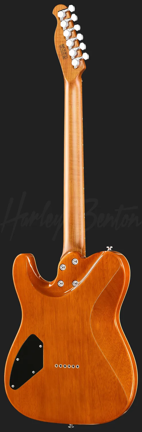 Harley Benton Progressive Fusion-T II HH MN HT QBLB E-Gitarre Fixed