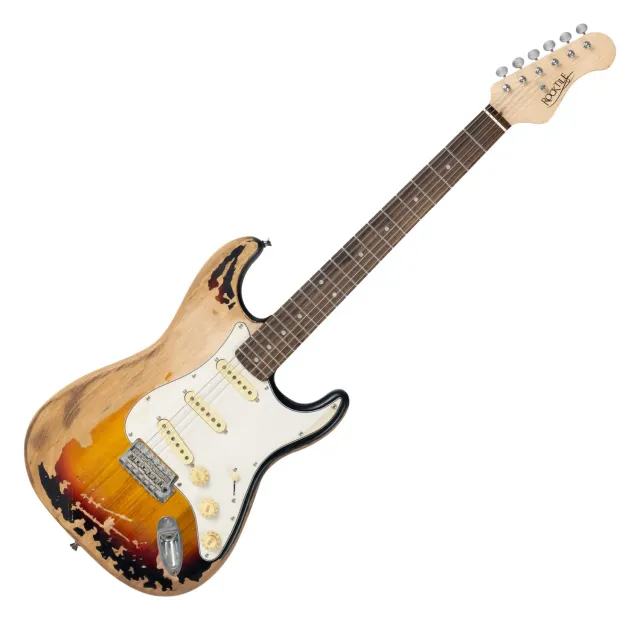 Rocktile Vinstage ST-BBHSB E-Gitarre Sunburst Relic