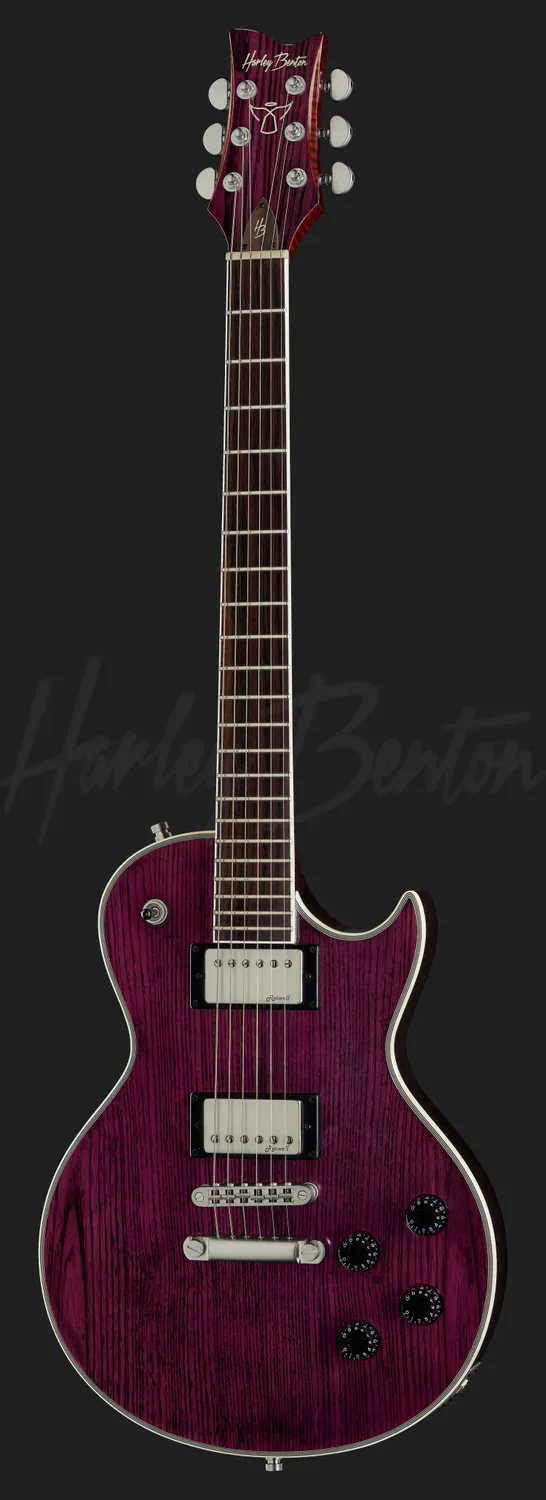 Harley Benton Agufish LTD Signature E-Gitarre Violet