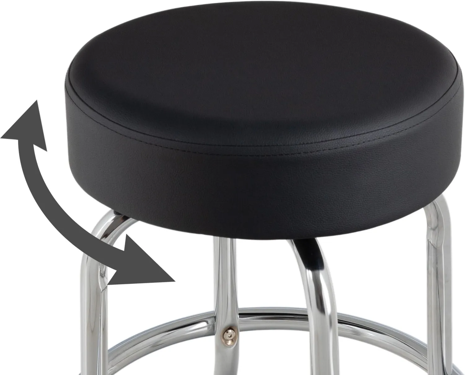 Rocktile Barstool Gitarrenhocker Schwarz 62 cm Sitzhöhe