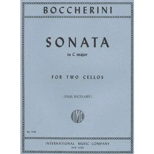 Boccherini Sonate C-Dur G 74 Noten 2 Celli International