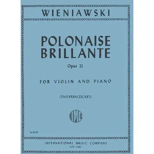 Shar Music Wieniawski Polonaise Brillante Op.21 Noten Violine Klavier