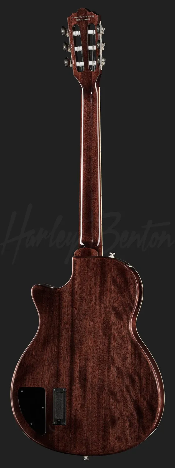 Harley Benton Nashville Nylon Plus Konzertgitarre Schwarz Fichte