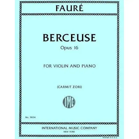 International Fauré Berceuse Op. 16 Noten Cello Klavier